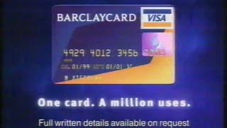 Barclaycard advert  Broadcast 2nd November 1999 Channel 4 UK [upl. by Suiravad923]