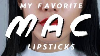 My Favorite MAC lipsticks  Haley Kim [upl. by Htebesile]