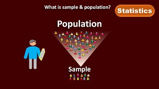 Sample amp Population in statistics [upl. by Ehtnax]