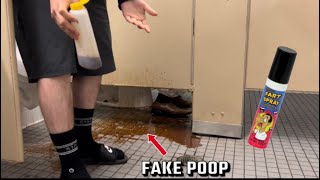 Fake Poop Prank In Public Bathrooms [upl. by Eldin451]