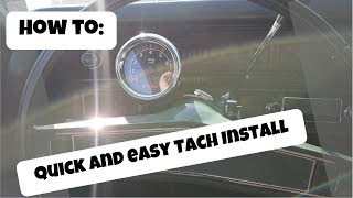 Tachometer Installation  Quick and easy on any Car [upl. by Ateuqal]