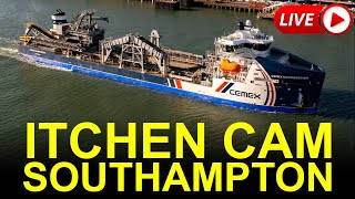 Itchen Cam  Southampton Shipspotting on the Itchen River Tug amp RoRo LIVE 247 [upl. by Haelhsa]