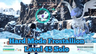 HARD MODE FROSTALLION LEVEL 45 SOLO  Palworld [upl. by Sarajane]