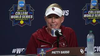 2024 Womens College World Series Oklahoma Postgame Press Conference [upl. by Atteram]