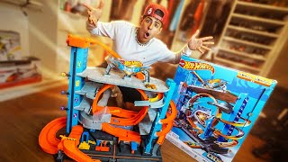 MONTEI UMA PISTA DA HOT WHEELS GIGANTE [upl. by Yslek934]