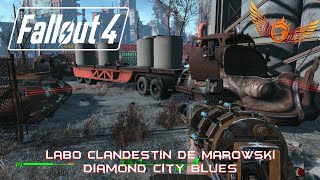 Fallout 4  Secret  Emplacement du labo clandestin de Marowski  Mission  Diamond City Blues [upl. by Nwahsuq517]