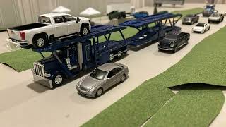 Stop Motion  Weekday traffic in Pearlington  164 scale diecast models [upl. by Enelec746]