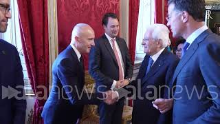 Mattarella riceve Rutte al Quirinale [upl. by Icyak767]