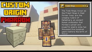 Minecraft Origins Mod Pharaoh Custom Origin [upl. by Hinson]