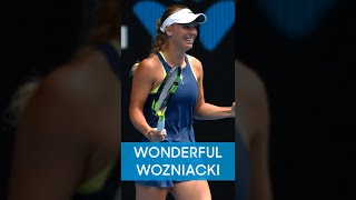 Caroline Wozniacki wins UNREAL rally 👏 [upl. by Nodle639]