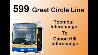 Brisbane Bus 599 GCL Toombul  Cannon Hill [upl. by Bibby]