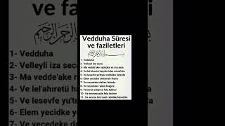 Vedduha Süresi ve Faziletleri gönülden oku Allah Dualarımızı Geri cevirmezDuaAllahVedduhaiman [upl. by Wynnie212]