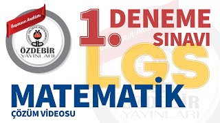 KASIM 2023  LGS 1 DENEME SINAVI MATEMATİK ÇÖZÜM VİDEOLARI [upl. by Enileqcaj657]