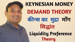 KEYNESIAN MONEY DEMAND THEORY IN HINDI KEYNES LIQUIDITY PREFERENCE THEORY  कीन्स का मुद्रा माँग [upl. by Ahsiened]