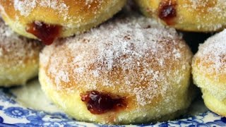 Pączki  Polish Jelly Donuts  Oven Baked Doughnuts [upl. by Aundrea]