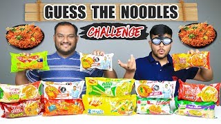 GUESS THE NOODLES EATING CHALLENGE  Noodles Eating Competition  Food Challenge [upl. by Harvey]