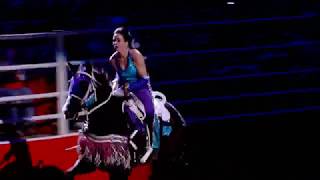 Madison MacDonald Trick Riding and Tomas Garcilazo San Antonio Rodeo 2019 [upl. by Htebaile]