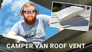 How To Fit A Camper Van Roof Vent  Thule Omnivent Fitting Guide  DIY Camper Conversion  006 [upl. by Ilyah]