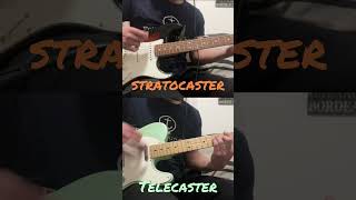 Stratocaster vs Telecaster riff  Easytabs stratocaster telecaster [upl. by Noryk536]