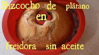 Bizcocho saludable sin azúcar en 15 minutos Con freidora de airerecetas fáciles y rápidas [upl. by Claiborn614]