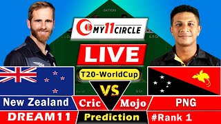 NZ vs PNG🔴Live T20 World Cup Dream11 Team Prediction Today I New Zealand vs PNG  GL Team Today [upl. by Kendall817]