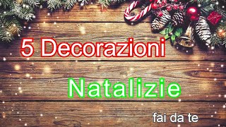 5 Decorazioni natalizie fai da te con tappi di sughero Tutorial DIY [upl. by Attevroc609]