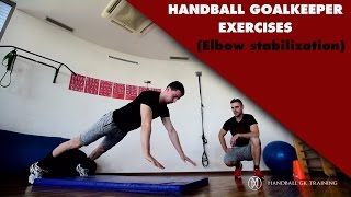 Handball goalkeeper gym training Elbow Hyperextension [upl. by Letha471]