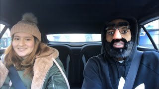 UBER DRIVER IN DISGUISE PRANK ON GIRLFRIEND SHE GOT SCARED FOR HER LIFE [upl. by Notniv]