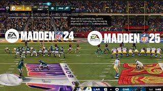 Madden NFL 25 VS Madden NFL 24 ON PS5 [upl. by Sky]