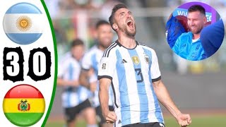 Argentina vs Bolivia 30 Highlights amp AllGoals 2023 HD Messi [upl. by Yltsew]