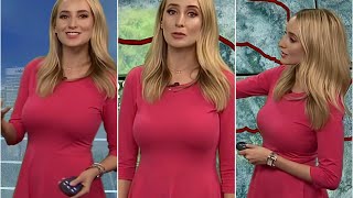 Allison Croghan Hot Tight Pink Dress in 4K [upl. by Kendal209]