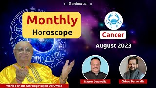 Monthly Horoscope Predictions for CANCER AUGUST 2023  12 Zodiac Signs  Famous Indian Astrologer [upl. by Armstrong]