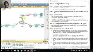 CCNA S4 4214 Packet Tracer  Configuring Static Frame Relay Maps [upl. by Berky685]