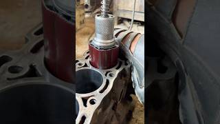 Engine honing  cylinder polish shortsfeed automobile shortsfeed skills [upl. by Ryhpez36]