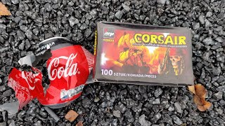 Jorge Corsair KO203 petardy vs CocaCola [upl. by Eleynad]