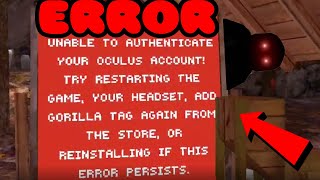 Scariest Error Gorilla tag has to offerOculus Quest 2 [upl. by Bennie]