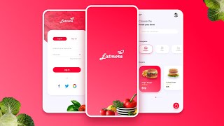 Food App Design  UXUI  Wireframe Prototype Export [upl. by Jephthah]