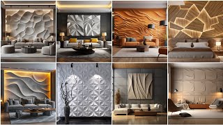 3D wall panel design  pvc wall panels design ideas  3D wall panel decor ideas  diy 3D wall panel [upl. by Chrisse]