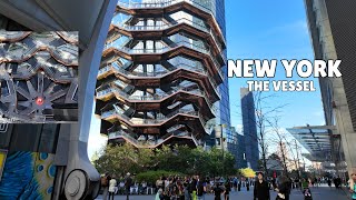 Walking Inside The Vessel 😍  Hudson Yards  New York City Walking Tour 4K 🍎❤️‍🔥 [upl. by Cocke]