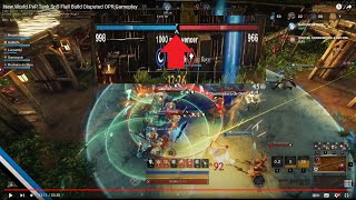 New World PvP Tank SnS Flail Build Disputed OPR Gameplay [upl. by Riamu230]