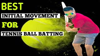 best initial movement for tennis ball batting  tennis ball batting tips  cricket science [upl. by Slrahc644]