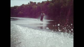 KAWA Wakeskate and Sky Ski on the Kaskaskia River [upl. by Lyudmila438]