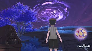 Kid Kujirai Temari Ball Challenge  Near Koseki Village Seirai Island Genshin Impact21 [upl. by Ynattir]