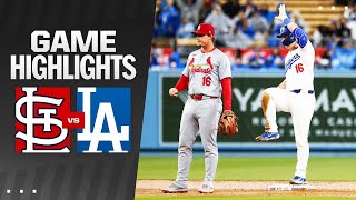 Cardinals vs Dodgers Game Highlights 33024  MLB Highlights [upl. by Oznohpla590]