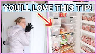 Easiest Ways To Organize Any Freezer Freezer Tips amp Tour [upl. by Lowis]