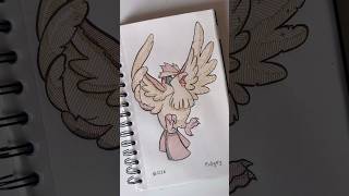 Pidgey drawing ilustração sketchbook pokemon [upl. by Einehpets]