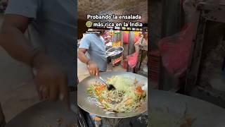 Mi Primer día de Turista en la India probando la ensalada más rica y limpia 🇮🇳😱🥗 [upl. by Arakahs]