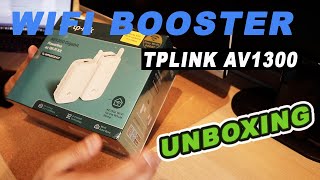 TP link av1300  TLWPA8630 KIT  Reliable Wifi Extender for home office  Unboxing 🔥 [upl. by Aynotal]