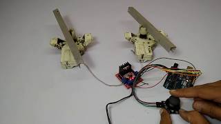 arduino and l298n dual h bridge dc motor control with KY023 joystick [upl. by Bilat]