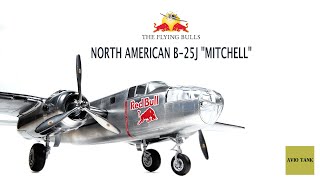 NORTH AMERICA B25J quotMITCHELLquot  THE FLYING BULLS  MODEL KIT REVELL  148  AIRCRAFT [upl. by Yednarb]